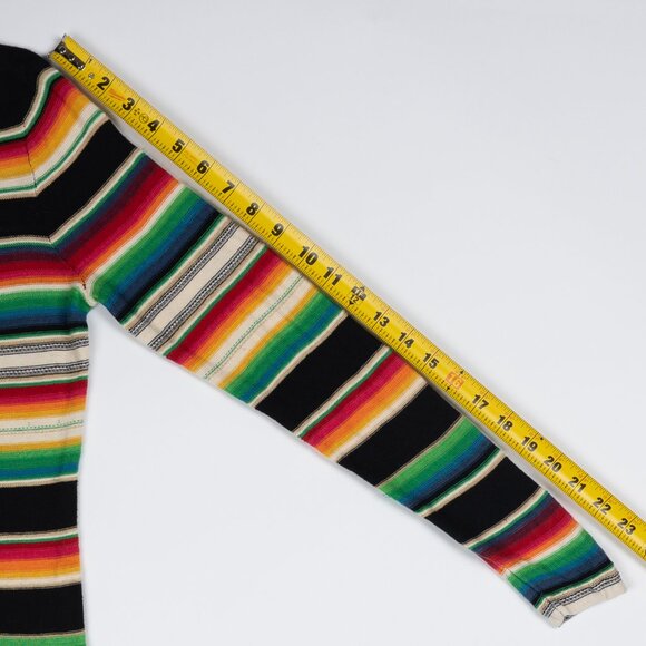 Lauren Ralph Lauren • blanket stripe cotton linen rainbow sweater xs - Picture 5 of 7